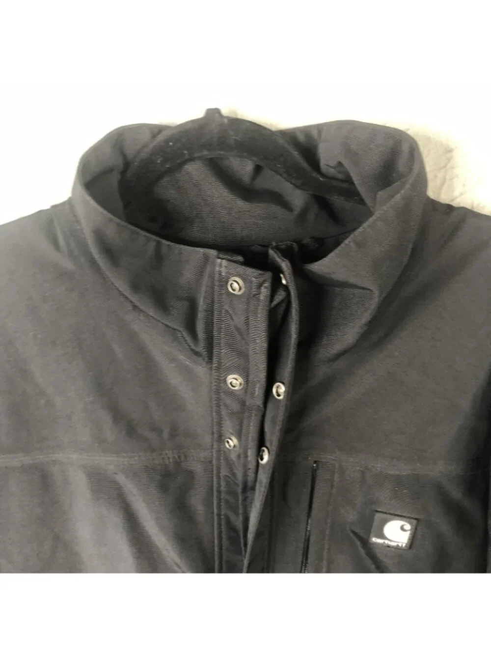 Carhartt Jacket Mens 2XL Black Nylon Waterproof Breathable Workwear J162 BLK